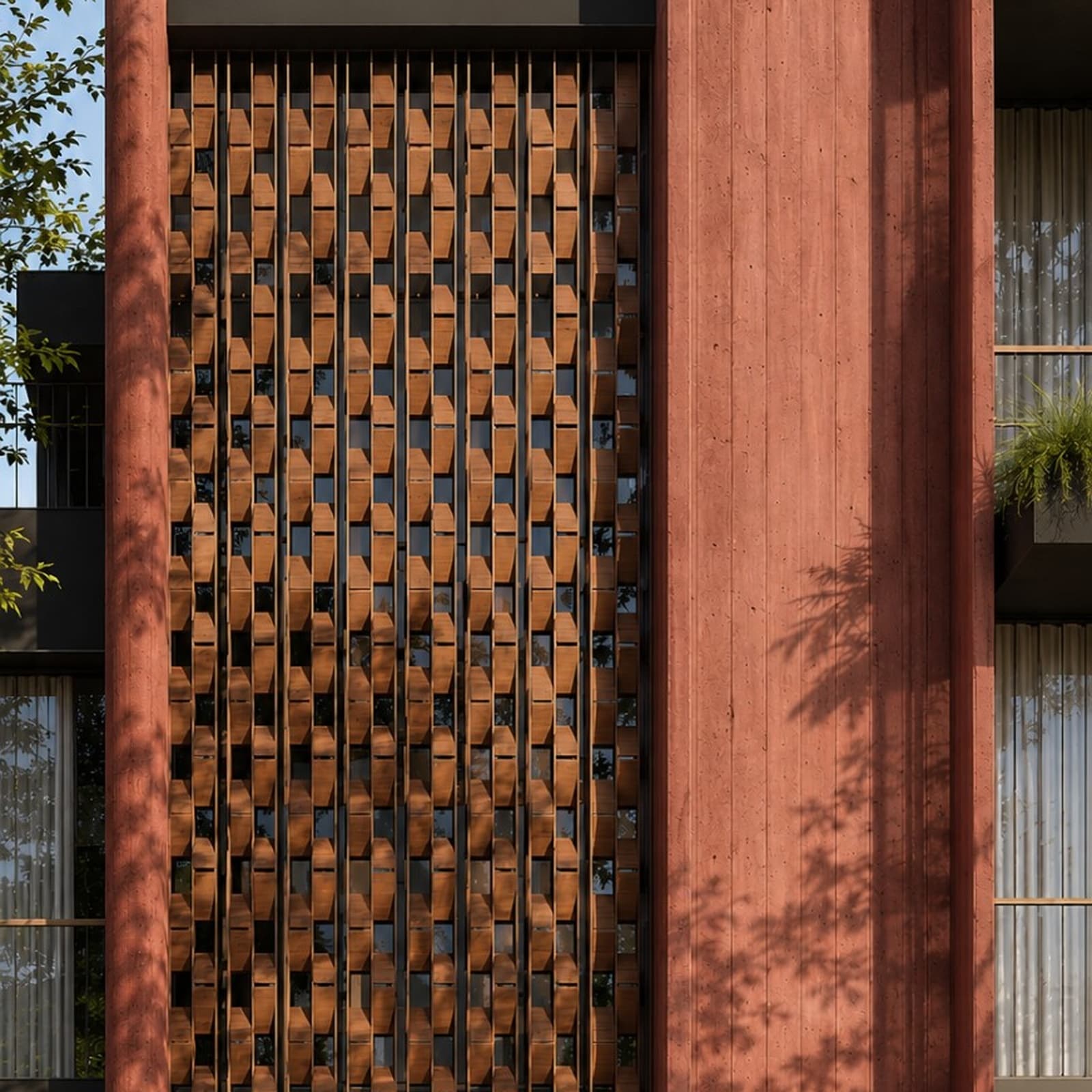 Teak veil