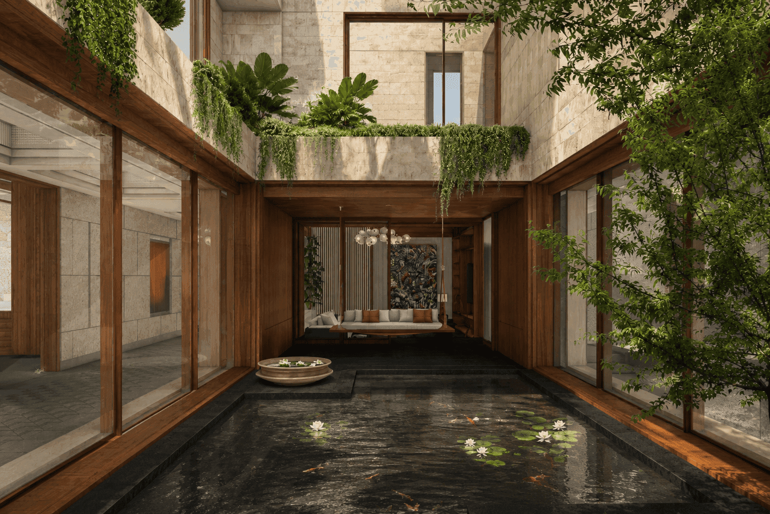 Courtyard House View 1