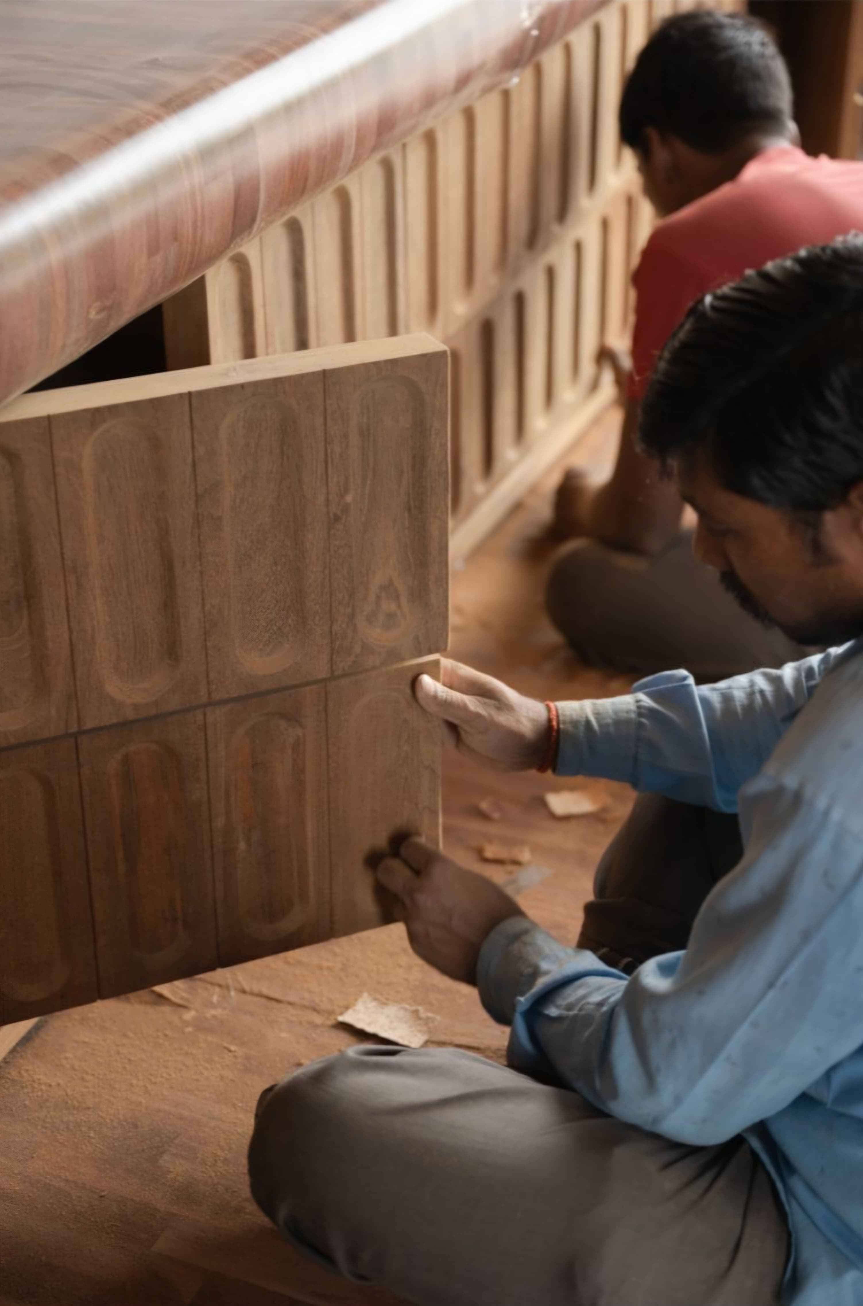 Hands in timber